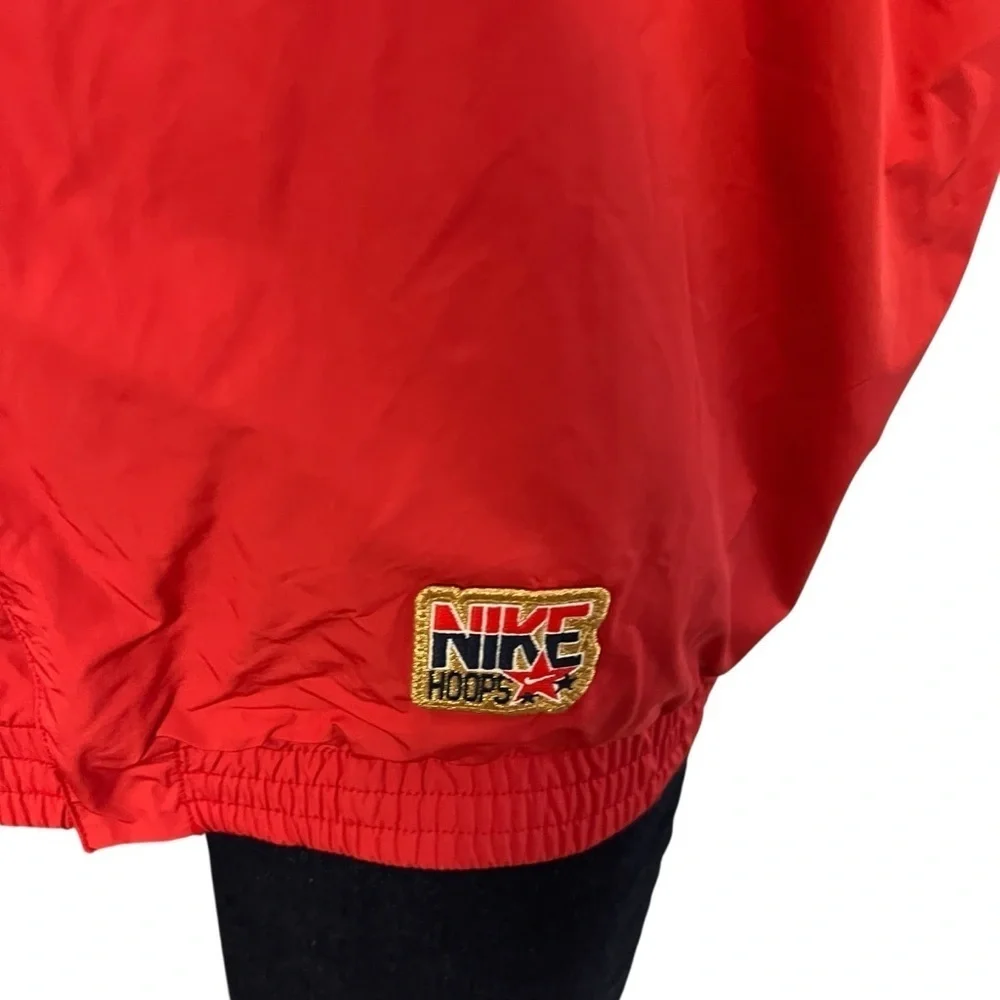 Nike NBA Hoops  Basketball Red Shirt Jacket Short Sleeve